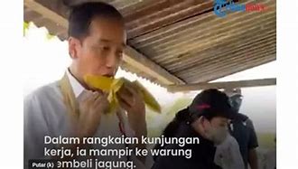 Pak Jokowi Makan Jagung